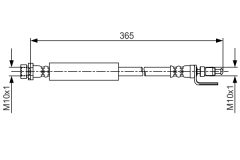 BOSCH 1987481703 — Furtun de frână