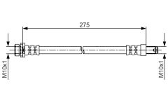 BOSCH 1987481704 — Furtun de frână