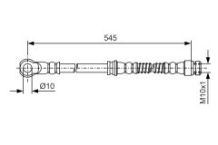 BOSCH 1987481724 — Тормозной шланг