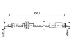 BOSCH 1987481726 — Furtun de frână