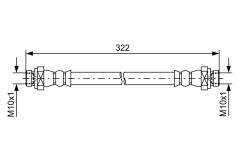 BOSCH 1987481735 — Furtun de frână