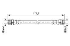 BOSCH 1987481737 — Тормозной шланг