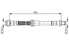 BOSCH 1987481747 — Тормозной шланг
