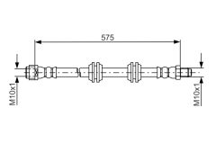 BOSCH 1987481750 — Тормозной шланг