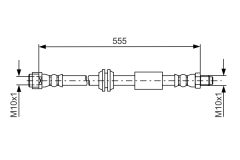 BOSCH 1987481751 — Тормозной шланг