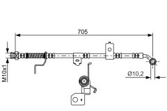 BOSCH 1987481759 — Тормозной шланг