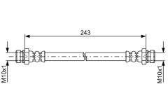 BOSCH 1987481763 — Тормозной шланг