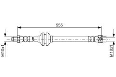 BOSCH 1987481786 — Тормозной шланг