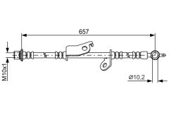 BOSCH 1987481788 — Тормозной шланг