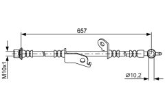 BOSCH 1987481789 — Тормозной шланг