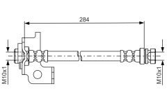 BOSCH 1987481795 — Furtun de frână