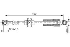 BOSCH 1987481809 — Furtun de frână