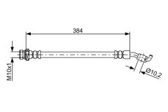 BOSCH 1987481884 — Тормозной шланг