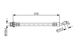 BOSCH 1987481891 — Тормозной шланг