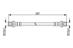 BOSCH 1987481919 — Furtun de frână
