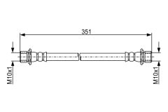 BOSCH 1987481920 — Furtun de frână