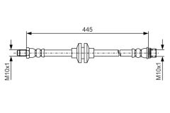 BOSCH 1987481986 — Тормозной шланг