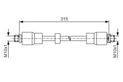 BOSCH 1987481987 — Тормозной шланг