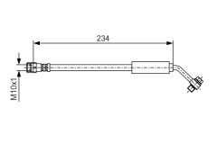 BOSCH 1987481A15 — Тормозной шланг