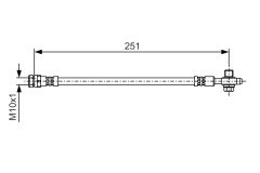 BOSCH 1987481A27 — Тормозной шланг