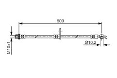 BOSCH 1987481A36 — Furtun de frână