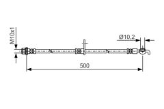 BOSCH 1987481A37 — Furtun de frână