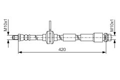 BOSCH 1987481A43 — Furtun de frână