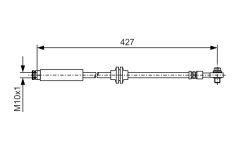 BOSCH 1987481A47 — Тормозной шланг