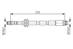 BOSCH 1987481B18 — Тормозной шланг