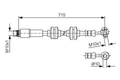 BOSCH 1987481B20 — Тормозной шланг