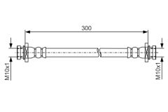 BOSCH 1987481B31 — Тормозной шланг