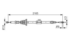 BOSCH 1987482105 — Cablu frână de mână