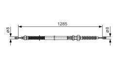 BOSCH 1987482115 — Трос ручного тормоза