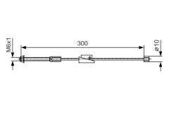 BOSCH 1987482132 — Трос ручного тормоза