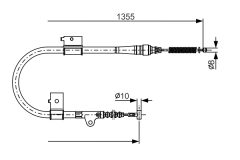 BOSCH 1987482152 — Трос ручного тормоза