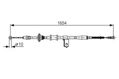 BOSCH 1987482172 — Cablu frână de mână