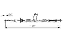 BOSCH 1987482173 — Cablu frână de mână