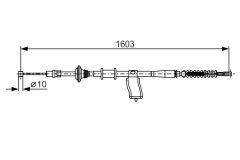 BOSCH 1987482174 — Cablu frână de mână