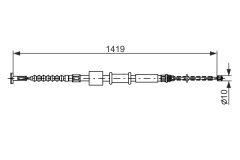 BOSCH 1987482178 — Трос ручного тормоза