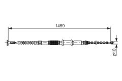 BOSCH 1987482180 — Трос ручного тормоза