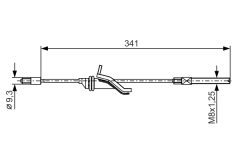 BOSCH 1987482188 — Cablu frână de mână