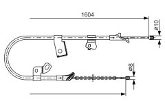 BOSCH 1987482220 — Cablu frână de mână
