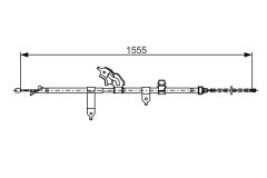 BOSCH 1987482221 — Cablu frână de mână