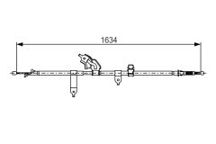 BOSCH 1987482222 — Cablu frână de mână