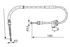 BOSCH 1987482228 — Cablu frână de mână