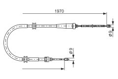 BOSCH 1987482253 — Трос ручного тормоза