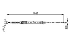 BOSCH 1987482267 — Cablu frână de mână