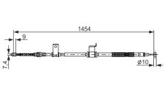 BOSCH 1987482294 — Трос ручного тормоза