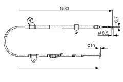 BOSCH 1987482296 — Cablu frână de mână