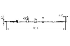 BOSCH 1987482307 — Cablu frână de mână
